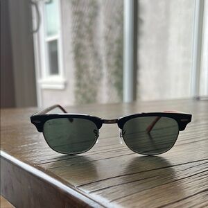 Ray-Ban Clubmaster Red and Black Sunglasses